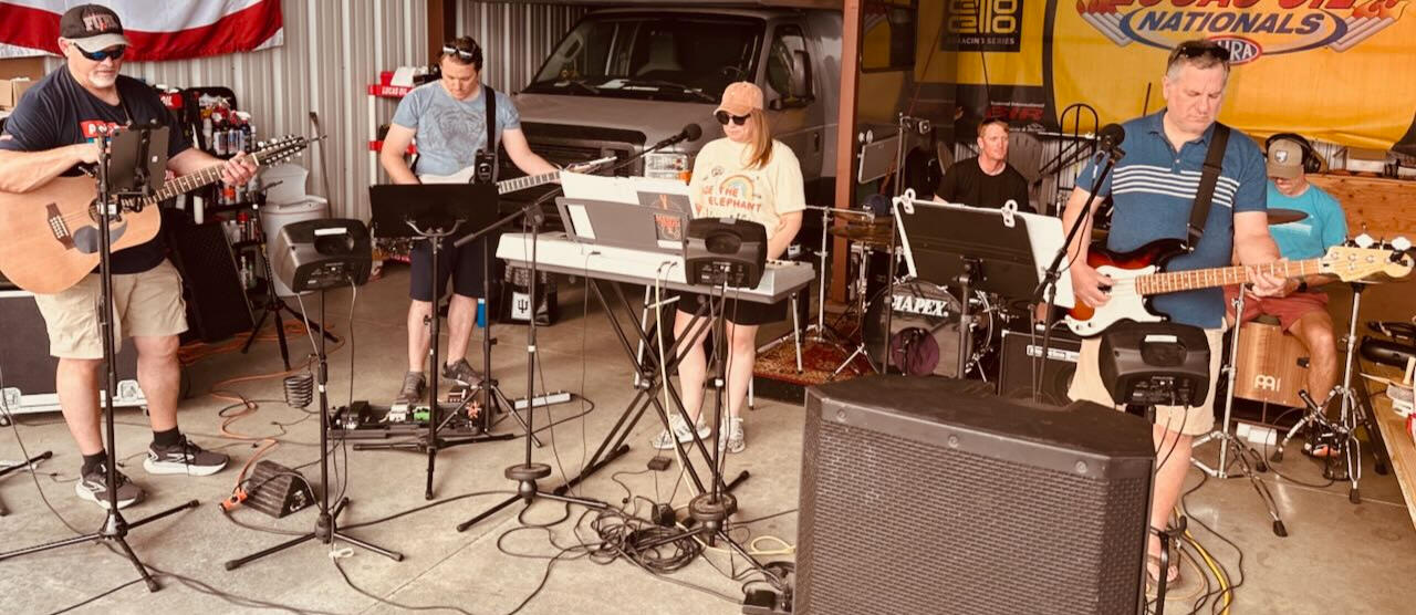 My Monday Band (Left to Right): Randy, Derek, Audrey, Graydon, Steve, Caleb