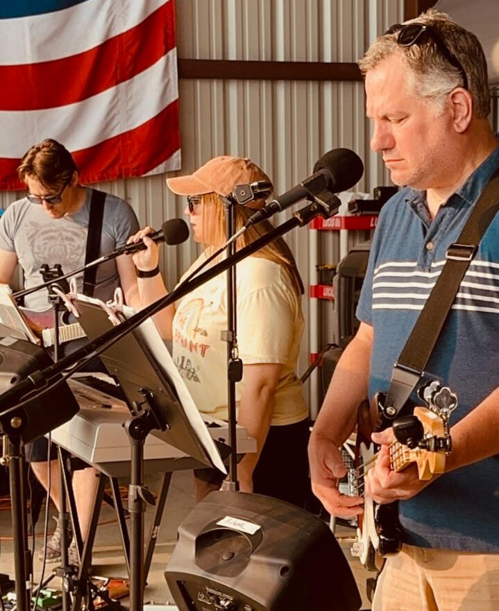 My Monday Band (Left to Right): Randy, Derek, Audrey, Graydon, Steve, Caleb