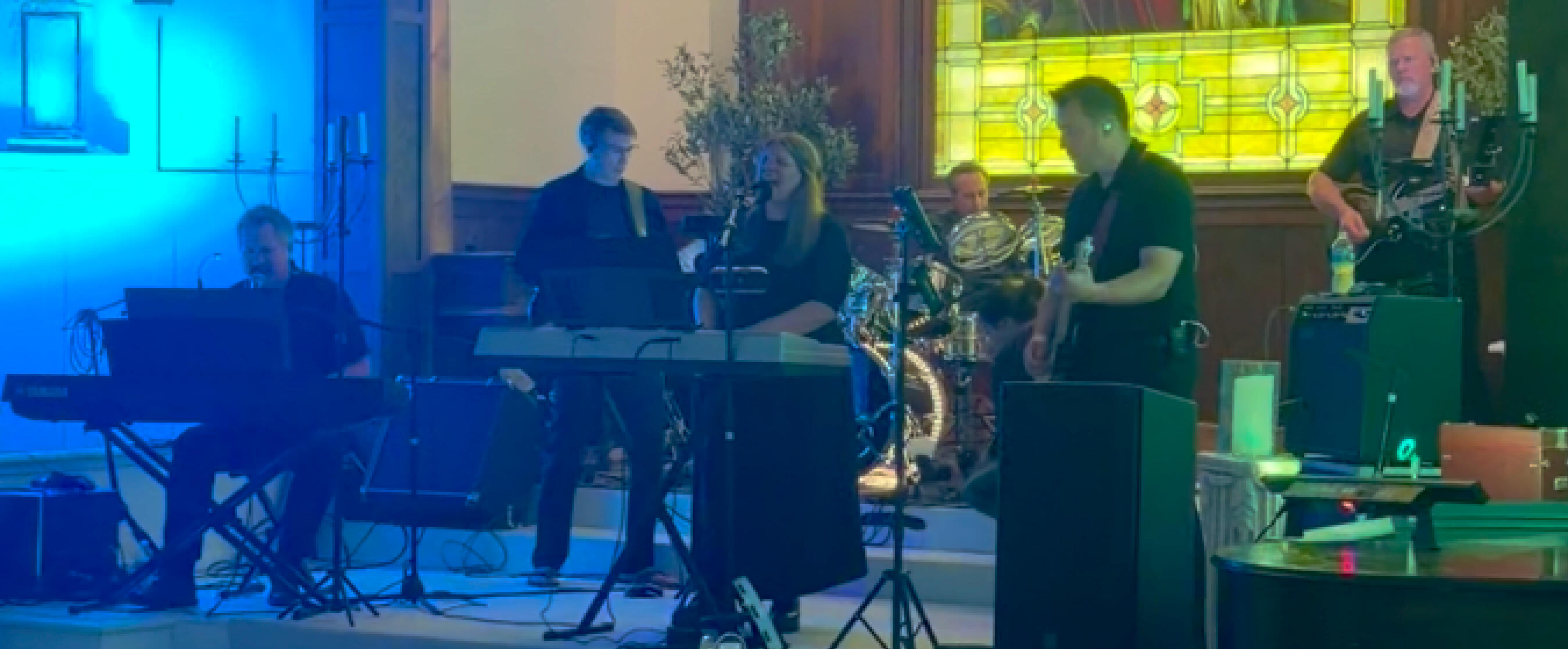 My Monday Band (Left to Right): Steve, Caleb, Audrey, Kevin, Derek, Randy